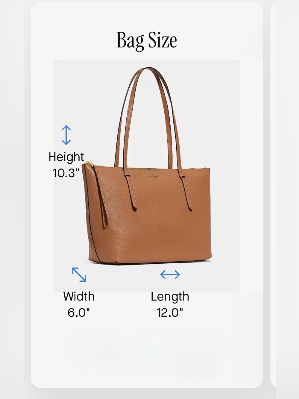 NWT Kate Spade All Day Tote (Bungalow) - Picture 6 of 6